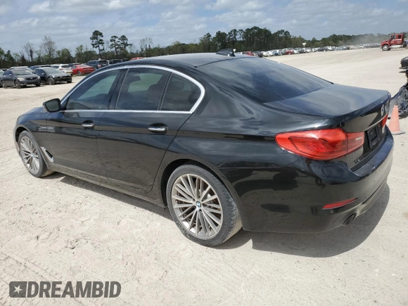 2018 BMW 5 Series 530i with VIN WBAJA5C54JG899845, listed as a Copart auction lot 48994145 with 57,379 mi miles and Salvage Title. Bid and sale history available at DreamBid. Image 2.