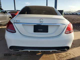 2017 Mercedes-Benz C 300 with VIN 55SWF4JB6HU223073, listed as a Copart auction lot 62393865 with 95,400 mi miles and Salvage title. Bid and sale history available at DreamBid. Image 6.
