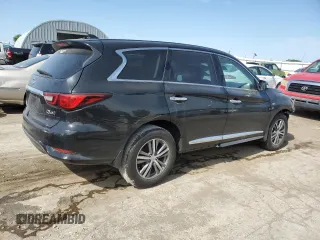 2019 Infiniti QX60 Pure with VIN 5N1DL0MN4KC570093, listed as a Copart auction lot 55215625 with 103,646 mi miles and Salvage title. Bid and sale history available at DreamBid. Image 3.