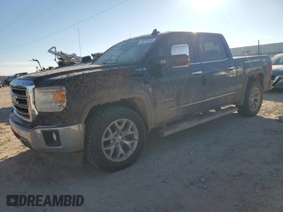 2015 GMC Sierra 1500 SLT with VIN 3GTU2VEJ0FG384652, listed as a Copart auction lot 83015254 with 179,759 mi miles and Salvage Title. Bid and sale history available at DreamBid. Image 1.
