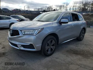2017 Acura MDX with VIN 5FRYD3H38HB012237, listed as a Copart auction lot 87591495 with 61,170 mi miles and Salvage title. Bid and sale history available at DreamBid. Image 1.