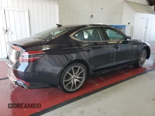 2023 Genesis G70 2.0T with VIN KMTG34TA8PU128993, listed as a Copart auction lot 72063714 with 24,629 mi miles and Clean Title. Bid and sale history available at DreamBid. Image 3.