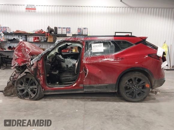 2019 Chevrolet Blazer RS with VIN 3GNKBJRS0KS585100, listed as a IAAI auction lot 41323943 with Not provided miles and . Bid and sale history available at DreamBid. Image 15.