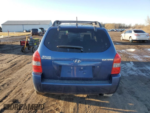 2006 Hyundai Tucson GL with VIN KM8JM12BX6U340752, listed as a Copart auction lot 48483275 with 159,326 mi miles and Salvage Title. Bid and sale history available at carsss.com. Image 6.