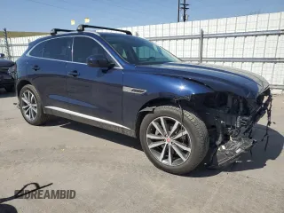 2022 Jaguar F-Pace S with VIN SADCJ2EXXNA701629, listed as a Copart auction lot 51837075 with 33,089 mi miles and Salvage title. Bid and sale history available at DreamBid. Image 4.