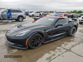 2019 Chevrolet Corvette Z06 2LZ with VIN 1G1YS2D65K5602382, listed as a Copart auction lot 51333025 with 52,787 mi miles and Salvage Title. Bid and sale history available at carsss.com. Image 1.