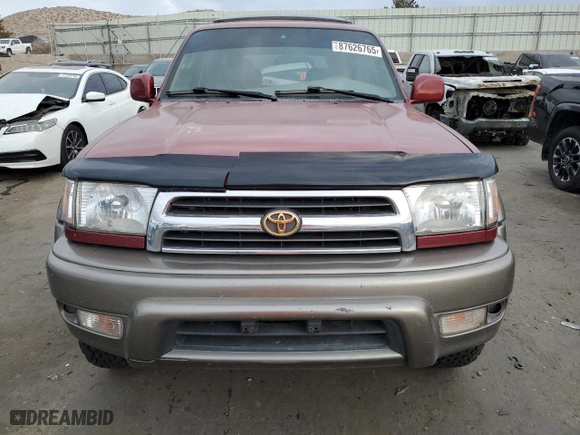 2000 Toyota 4Runner Limited with VIN JT3HN87R6Y9039792, listed as a Copart auction lot 87626765 with 290,937 mi miles and Salvage Title. Bid and sale history available at carsss.com. Image 5.