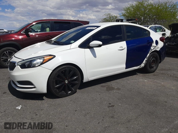 2016 Kia Forte LX with VIN KNAFK4A67G5485536, listed as a Copart auction lot 55252405 with 160,518 mi miles and Clean Title. Bid and sale history available at carsss.com. Image 1.
