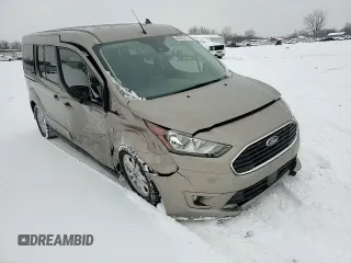 2020 Ford Transit Connect XLT with VIN NM0GE9F20L1455942, listed as a Copart auction lot 88853815 with 47,458 mi miles and Salvage title. Bid and sale history available at DreamBid. Image 12.