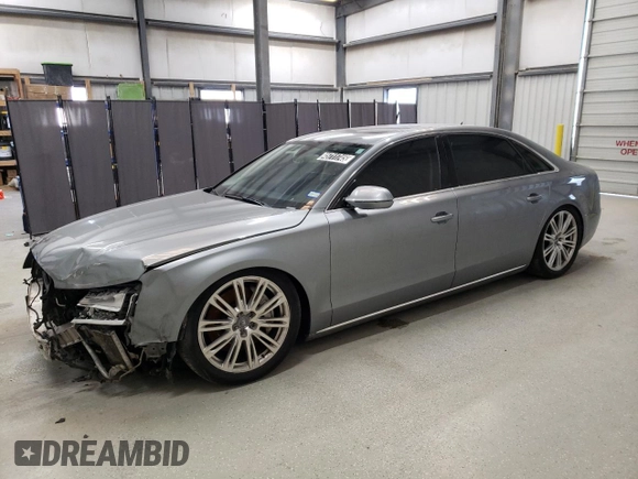 2014 Audi A8 4.0T с VIN WAUR2AFD8EN002992, выставлен на аукционе Copart как лот 45711745 с пробегом 135 881 миль миль и Чистый • Clean title. История ставок и продаж доступна на DreamBid. Изображение 1.