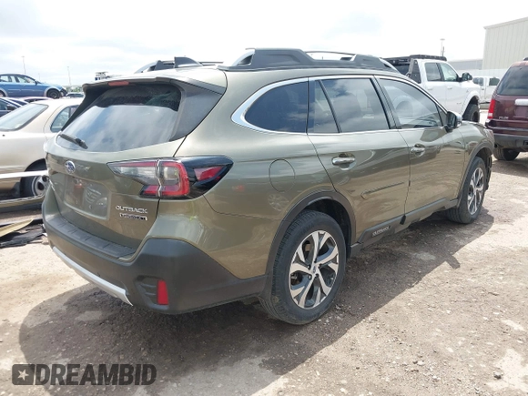 2021 Subaru Outback Touring XT with VIN 4S4BTGPD8M3210606, listed as a IAAI auction lot 42061793 with 17,550 mi miles and . Bid and sale history available at DreamBid. Image 4.