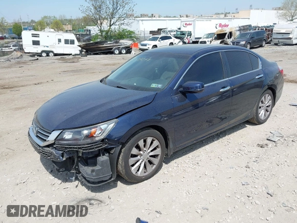 2013 Honda Accord EX-L with VIN 1HGCR2F89DA031843, listed as a IAAI auction lot 42108077 with 154,419 mi miles and . Bid and sale history available at DreamBid. Image 2.