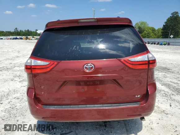 2015 Toyota Sienna LE AAS with VIN 5TDKK3DC3FS607895, listed as a Copart auction lot 54970035 with 145,956 mi miles and Salvage title. Bid and sale history available at DreamBid. Image 6.
