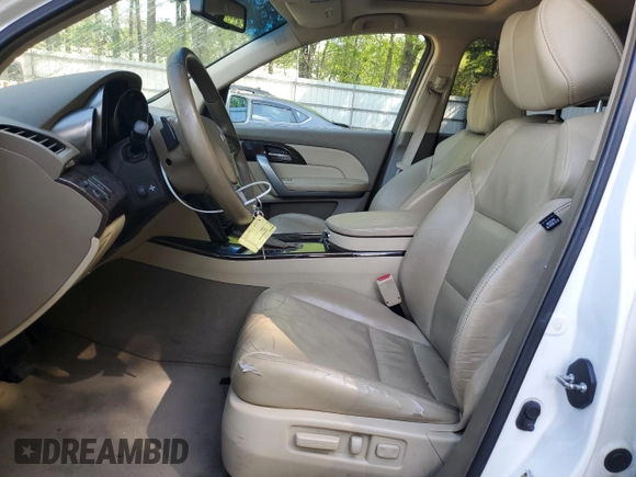 2010 Acura MDX with VIN 2HNYD2H20AH522143, listed as a Copart auction lot 52424845 with 176,799 mi miles and Salvage Title. Bid and sale history available at carsss.com. Image 7.