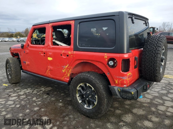 2024 Jeep Wrangler Rubicon z VIN 1C4RJXR62RW172545, wystawiony jako Copart lot #48020865 z przebiegiem 5 483 mil mil oraz Szkoda całkowita • Salvage title. Historia ofert i sprzedaży dostępna na DreamBid. Obrazek 2.