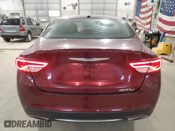 2015 Chrysler 200 C with VIN 1C3CCCCG5FN517194, listed as a Copart auction lot 51232045 with 148,745 mi miles and Salvage Title. Bid and sale history available at carsss.com. Image 6.