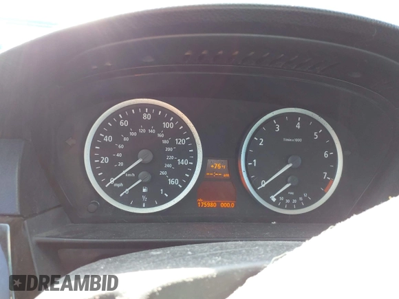 2006 BMW 5 Series 530i with VIN WBANE73516CM43799, listed as a IAAI auction lot 42091976 with 175,980 mi miles and . Bid and sale history available at carsss.com. Image 7.
