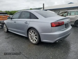 2017 Audi A6 Premium Plus with VIN WAUG8AFC8HN033595, listed as a Copart auction lot 57875005 with 89,026 mi miles and Salvage title. Bid and sale history available at DreamBid. Image 2.