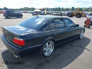 2001 BMW 7 Series 740i with VIN WBAGG83481DN86607, listed as a IAAI auction lot 42686666 with 115,753 mi miles and . Bid and sale history available at DreamBid. Image 4.