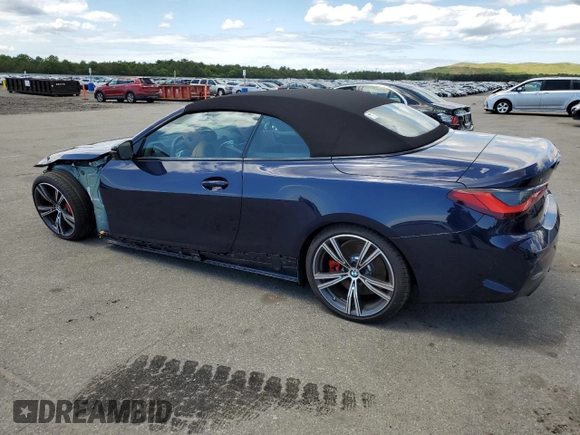 2024 BMW 4 Series 430i xDrive with VIN WBA43AT06RCP04562, listed as a Copart auction lot 57323704 with 737 mi miles and Salvage Title. Bid and sale history available at carsss.com. Image 2.