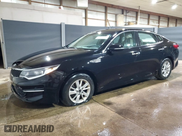 2018 Kia Optima LX with VIN 5XXGT4L33JG248245, listed as a Copart auction lot 56756935 with 88,389 mi miles and Clean title. Bid and sale history available at DreamBid. Image 1.