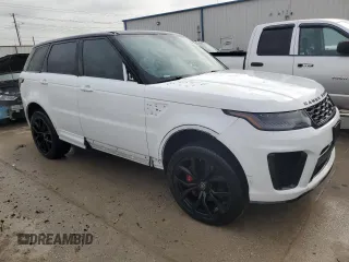 2020 Land Rover Range Rover Sport SVR with VIN SALWZ2RE4LA740250, listed as a Copart auction lot 50331744 with 81,420 mi miles and Clean Title. Bid and sale history available at carsss.com. Image 4.
