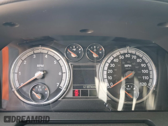 2012 Ram 1500 Laramie Longhorn with VIN 1C6RD7PT1CS329388, listed as a Copart auction lot 46707665 with 121,874 mi miles and Salvage title. Bid and sale history available at DreamBid. Image 9.
