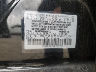 2014 Nissan Sentra S with VIN 3N1AB7AP6EY297732, listed as a Copart auction lot 53456325 with 105,915 mi miles and Salvage Title. Bid and sale history available at DreamBid. Image 12.