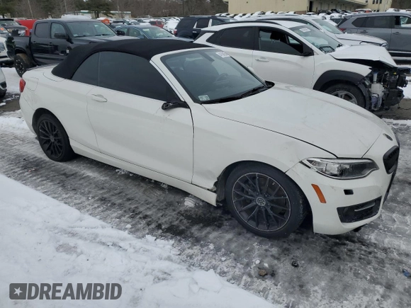 2016 BMW 2 Series 228i xDrive with VIN WBA1L9C57GV325066, listed as a Copart auction lot 44158955 with 114,476 mi miles and Salvage Title. Bid and sale history available at carsss.com. Image 4.