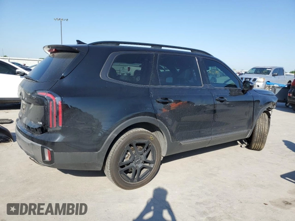 2023 Kia Telluride SX with VIN 5XYP5DGC3PG348337, listed as a Copart auction lot 53195555 with 47,633 mi miles and Salvage title. Bid and sale history available at DreamBid. Image 3.