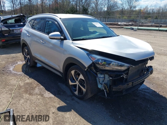2018 Hyundai Tucson Sport with VIN KM8J33AL1JU817635, listed as a IAAI auction lot 41889913 with 78,255 mi miles. Bid and sale history available at carsss.com. Image 1.