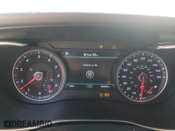 2020 Genesis G70 3.3T with VIN KMTG54LE0LU056422, listed as a Copart auction lot 71549144 with 46,683 mi miles and Non Repairable. Bid and sale history available at DreamBid. Image 9.