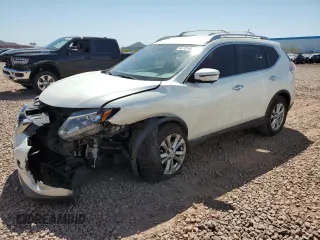 2016 Nissan Rogue SL with VIN 5N1AT2MT7GC922863, listed as a Copart auction lot 52781605 with 55,315 mi miles and Salvage Title. Bid and sale history available at carsss.com. Image 1.