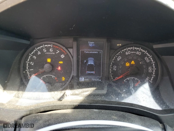 2020 Toyota Tacoma 4WD SR5 with VIN 3TMCZ5AN5LM364555, listed as a Copart auction lot 47638465 with 79,509 mi miles and Salvage Title. Bid and sale history available at carsss.com. Image 9.
