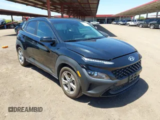 2023 Hyundai Kona SEL with VIN KM8K6CAB9PU990203, listed as a IAAI auction lot 42121756 with 40,537 mi miles. Bid and sale history available at carsss.com. Image 1.