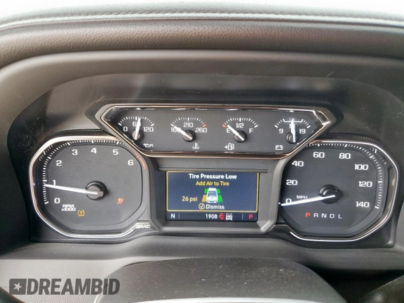 2022 GMC Sierra 1500 SLT with VIN 3GTU9DED4NG192729, listed as a Copart auction lot 54863965 with 1,908 mi miles and Clean Title. Bid and sale history available at DreamBid. Image 9.