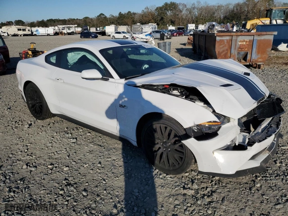 2019 Ford Mustang GT with VIN 1FA6P8CF5K5182584, listed as a Copart auction lot 82765714 with 24,479 mi miles and Salvage Title. Bid and sale history available at carsss.com. Image 4.