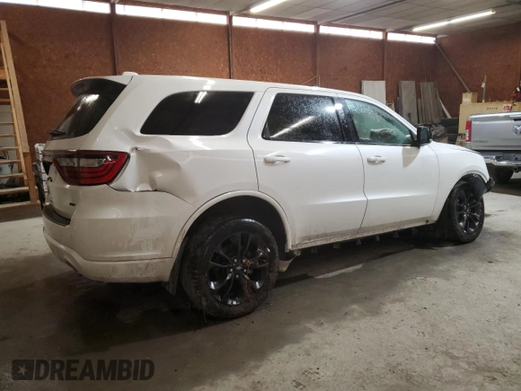 2021 Dodge Durango GT Plus with VIN 1C4RDJDGXMC884025, listed as a Copart auction lot 53648455 with 47,579 mi miles and Salvage title. Bid and sale history available at DreamBid. Image 3.