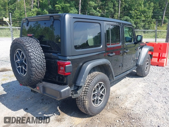 2024 Jeep Wrangler Rubicon с VIN 1C4PJXFG2RW253100, выставлен на аукционе IAAI как лот 42608331 с пробегом 39 844 миль миль и . История ставок и продаж доступна на DreamBid. Изображение 4.