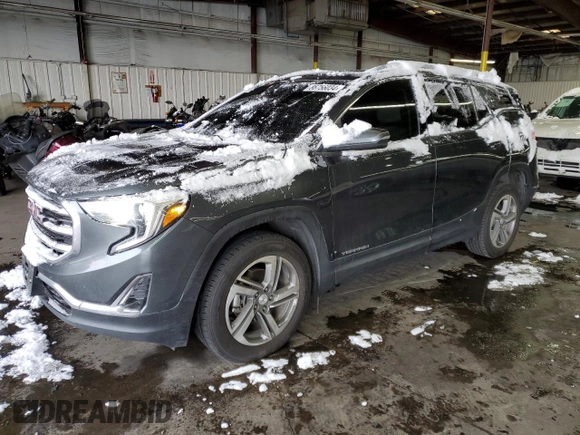 2018 GMC Terrain SLT with VIN 3GKALVEV5JL344414, listed as a Copart auction lot 86756034 with 153,435 mi miles and Salvage Title. Bid and sale history available at DreamBid. Image 1.