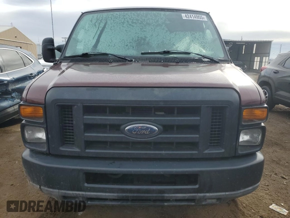 2010 Ford Econoline Cargo Commercial with VIN 1FTSE3EL2ADA98814, listed as a Copart auction lot 42414955 with 138,273 mi miles and Salvage Title. Bid and sale history available at carsss.com. Image 5.