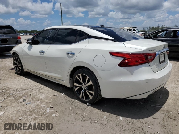 2017 Nissan Maxima SV with VIN 1N4AA6AP8HC436045, listed as a Copart auction lot 55585533 with Not Provided miles and Non Repairable. Bid and sale history available at carsss.com. Image 2.