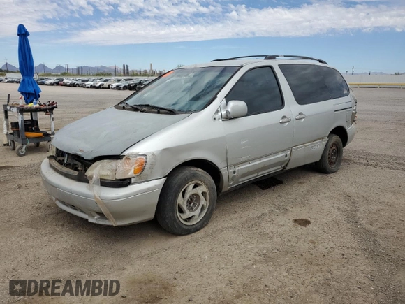 2002 Toyota Sienna LE with VIN 4T3ZF13C62U441843, listed as a Copart auction lot 57084835 with 370,487 mi miles and Clean Title. Bid and sale history available at DreamBid. Image 1.