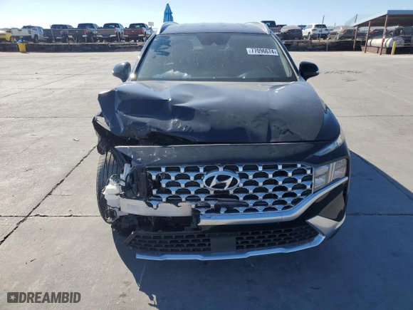 2022 Hyundai Santa Fe SEL with VIN 5NMS64AJ9NH375351, listed as a Copart auction lot 77096674 with 38,362 mi miles and Clean Title. Bid and sale history available at carsss.com. Image 5.
