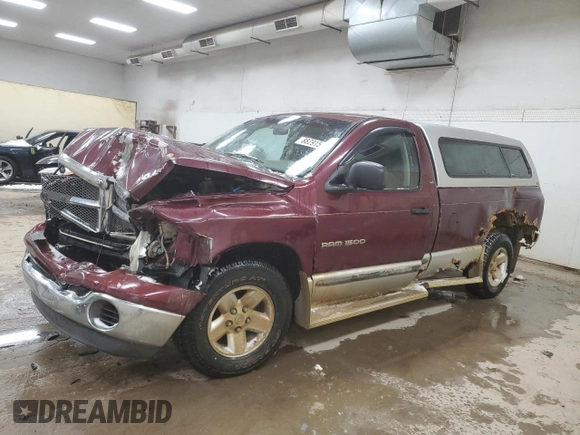 2002 Dodge 1500 z VIN 1D7HA16N52J164582, wystawiony jako Copart lot #88291545 z przebiegiem 157 414 mil mil oraz Czysty tytuł • Clean title. Historia ofert i sprzedaży dostępna na DreamBid. Obrazek 1.
