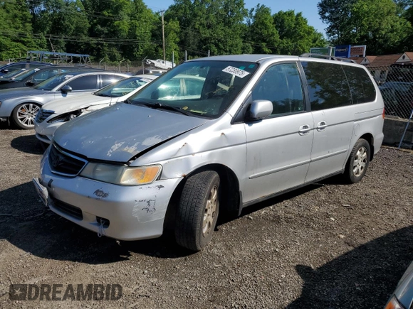 2003 Honda Odyssey EX-L z VIN 5FNRL18903B007639, wystawiony jako Copart lot #57230975 z przebiegiem 189 235 mil mil oraz Szkoda całkowita • Salvage title. Historia ofert i sprzedaży dostępna na DreamBid. Obrazek 1.