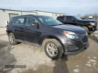 2016 Chevrolet Equinox LS with VIN 2GNFLEEK7G6220334, listed as a Copart auction lot 48279755 with 128,608 mi miles and Salvage Title. Bid and sale history available at carsss.com. Image 4.