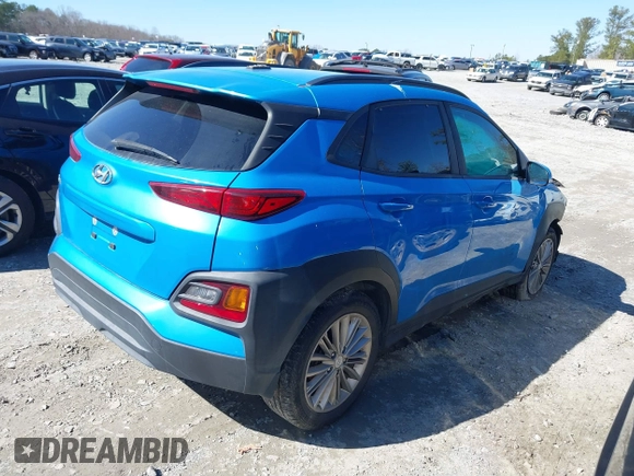 2018 Hyundai Kona SEL with VIN KM8K22AAXJU186643, listed as a IAAI auction lot 41739301 with 89,455 mi miles. Bid and sale history available at carsss.com. Image 4.