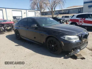 2015 BMW 5 Series 550i with VIN WBAKN9C50FD961489, listed as a Copart auction lot 46683795 with 90,235 mi miles and Salvage title. Bid and sale history available at DreamBid. Image 4.