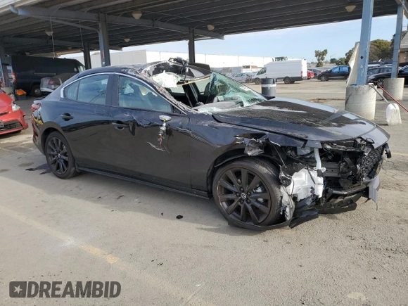 2024 Mazda 3 S Select Sport with VIN 3MZBPABM8RM423314, listed as a Copart auction lot 44885305 with 3,561 mi miles and Non Repairable. Bid and sale history available at DreamBid. Image 4.
